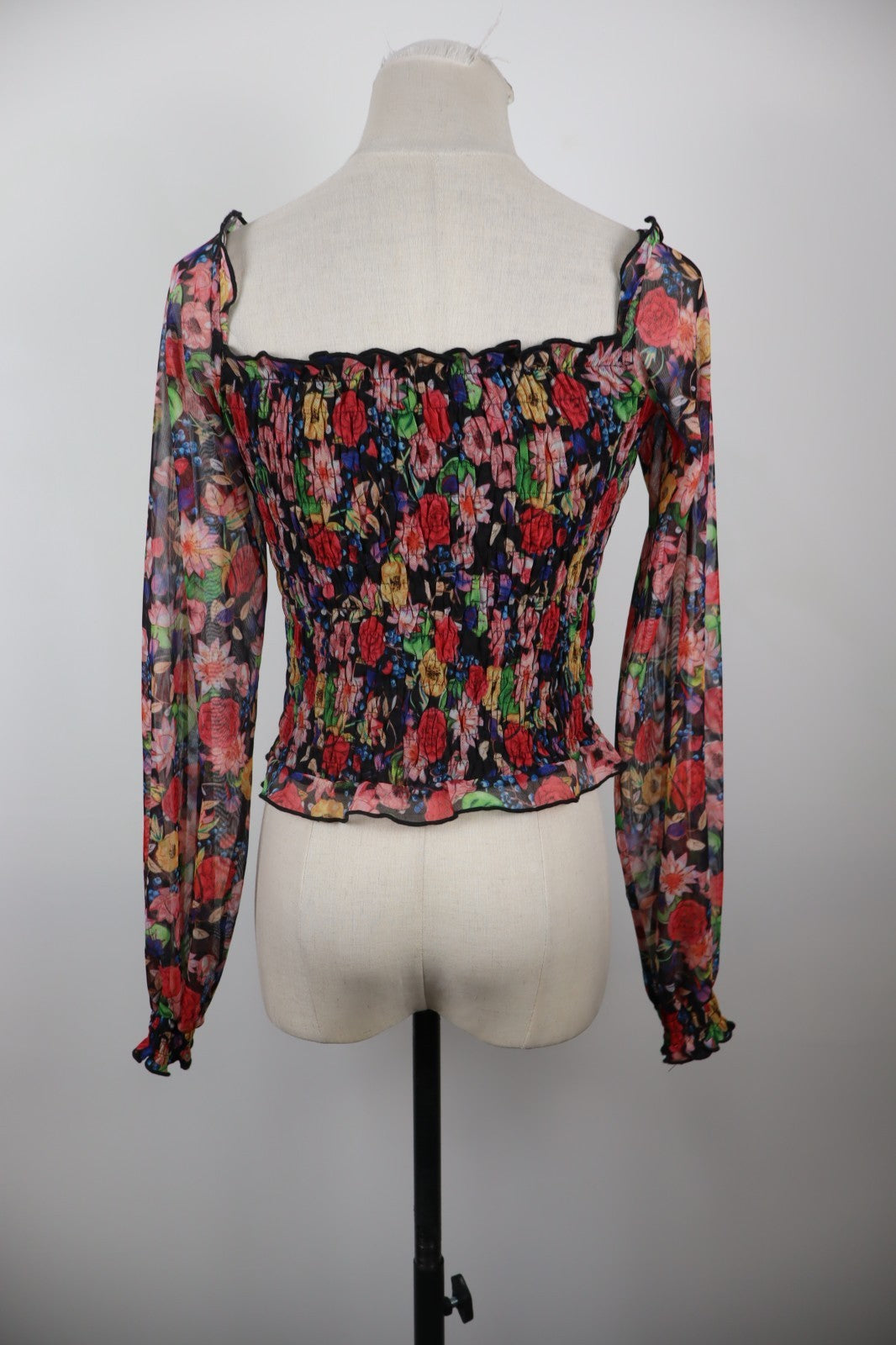 DESIGUAL MAGLIA MANICA LUNGA DONNA TG. S WOMAN VINTAGE T-SHIRT CASUAL VELATO