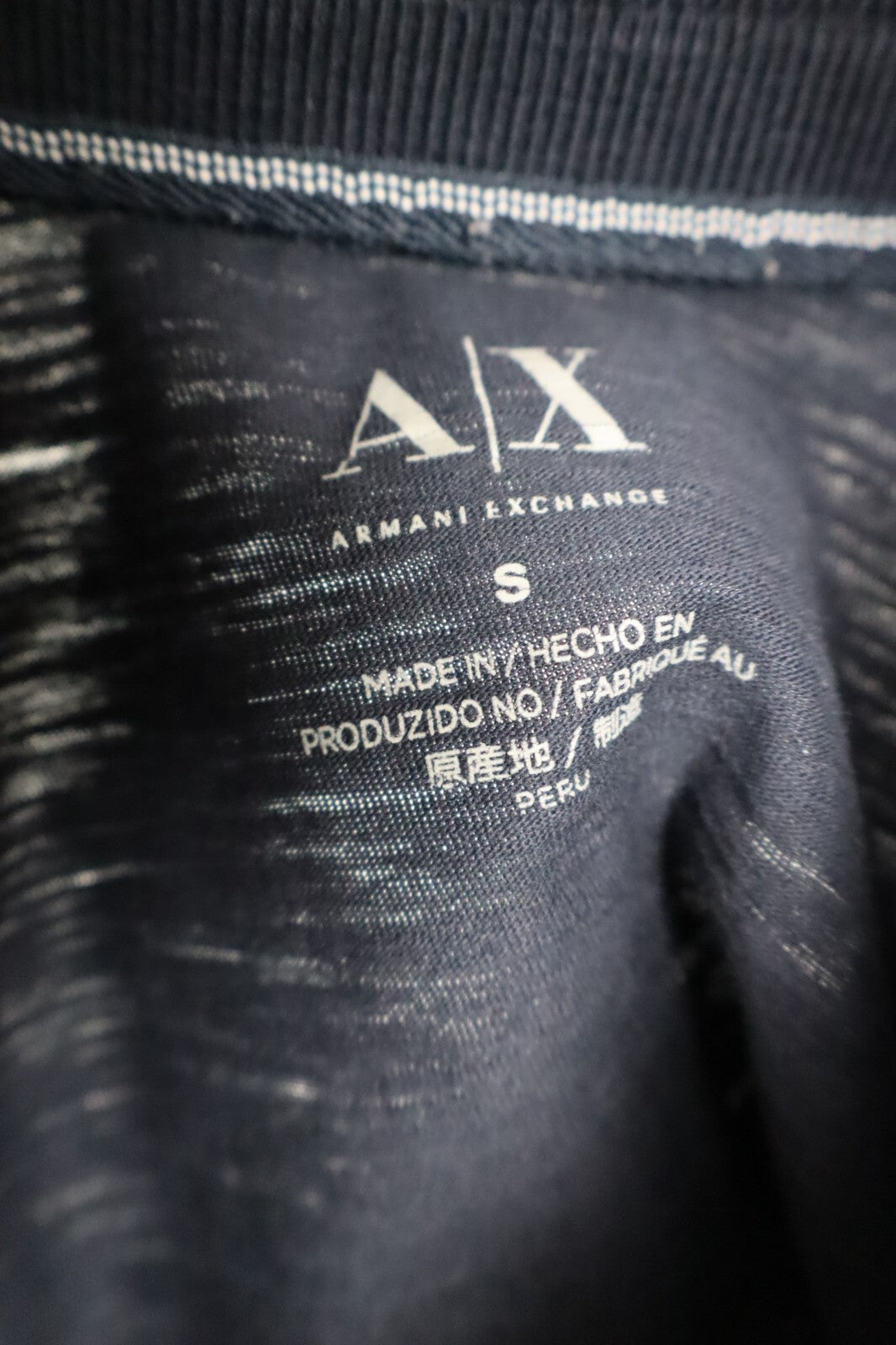 ARMANI EXCHANGE POLO MAGLIA UOMO COTONE TG. S MAN COTTON T- SHIRT CASUAL VINTAGE