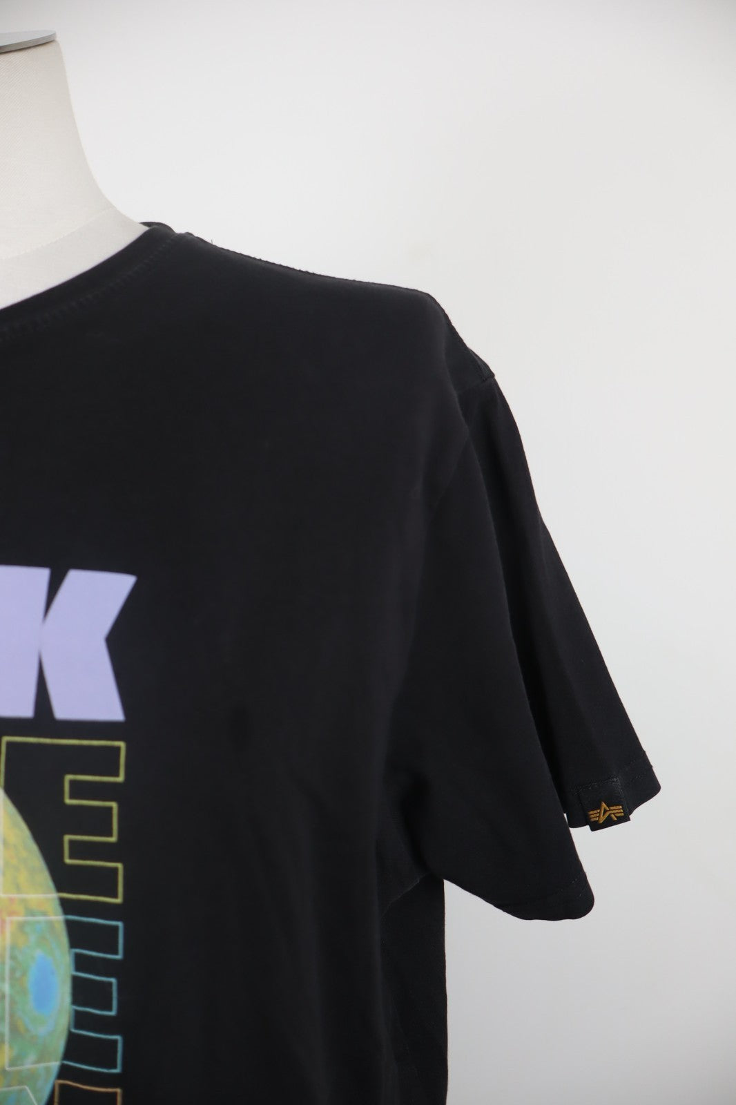 ALPHA INDUSTRIES NASA MAGLIA UOMO TG. XL MAN T-SHIRT CASUAL VINTAGE COTONE LOGO