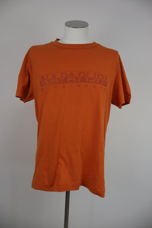 NAPAPIJRI MAGLIA UOMO TG. XL MAN T-SHIRT VINTAGE CASUAL COTONE COTTON LOGO