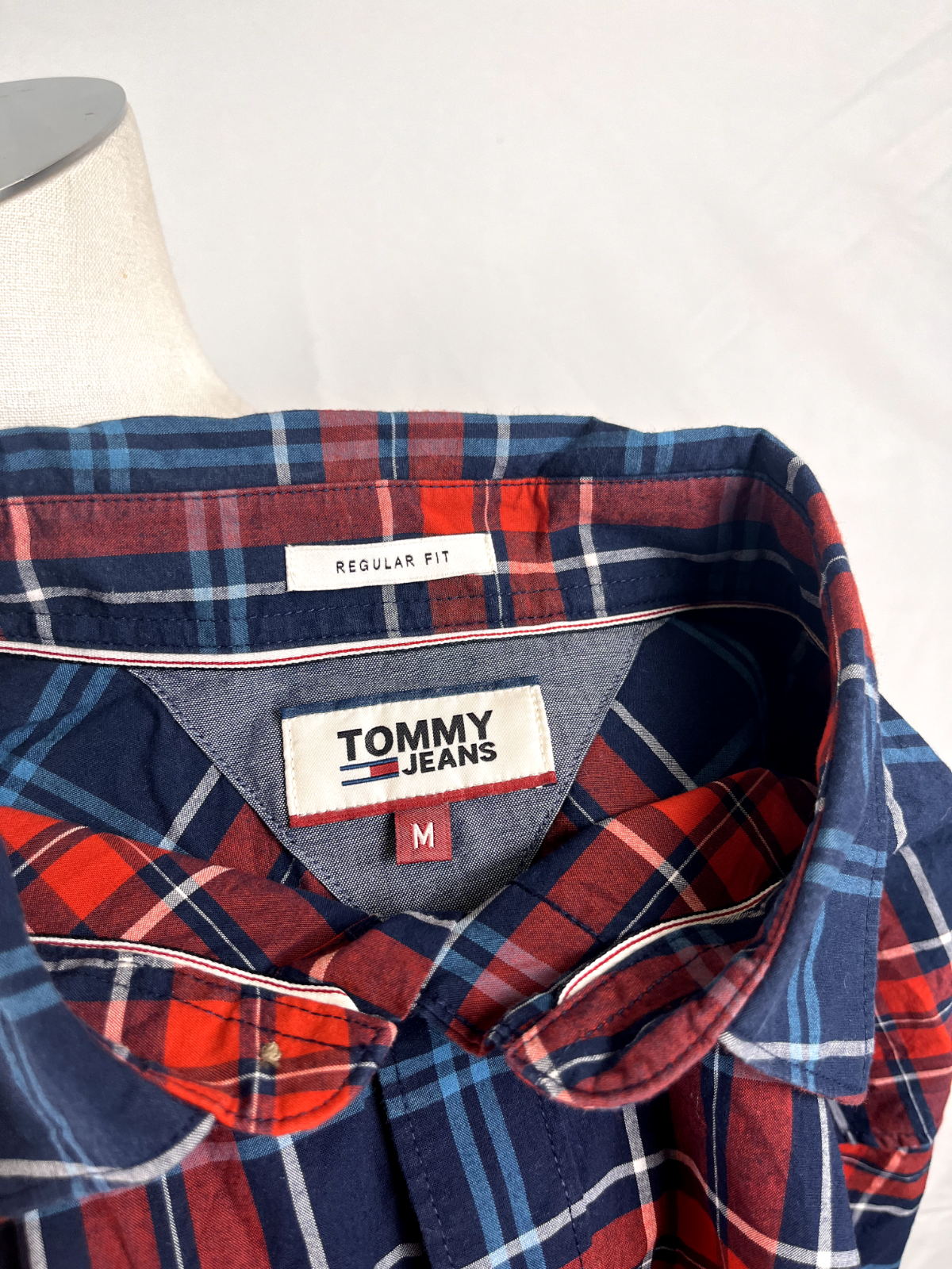 TOMMY HILFIGER CAMICIA COTONE SHIRT UOMO Tg. M MAN VINTAGE CASUAL COTTON