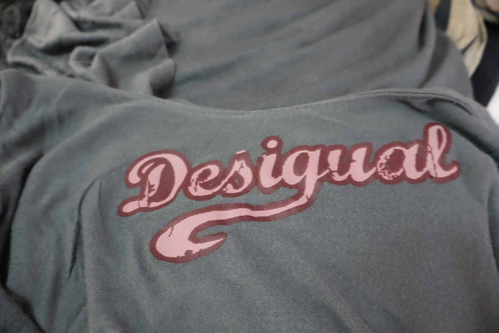 DESIGUAL VESTITO SMANICATO DONNA TG. M WOMAN CASUAL VINTAGE DRESS VISCOSA COTONE