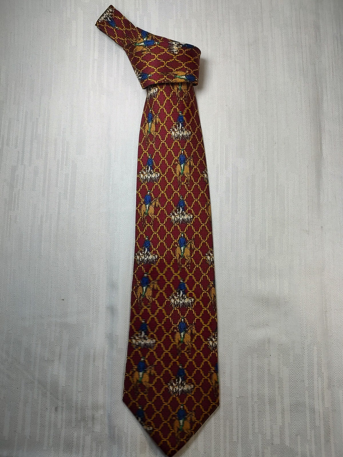 LANCOME 100% SILK TIE SETA CRAVATTA NECKTIE MADE IN ITALY CLASSIC