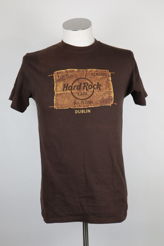 HARD ROCK CAFE DUBLIN MAGLIA UOMO TG. S MAN T-SHIRT VINTAGE CASUAL COTONE COTTON