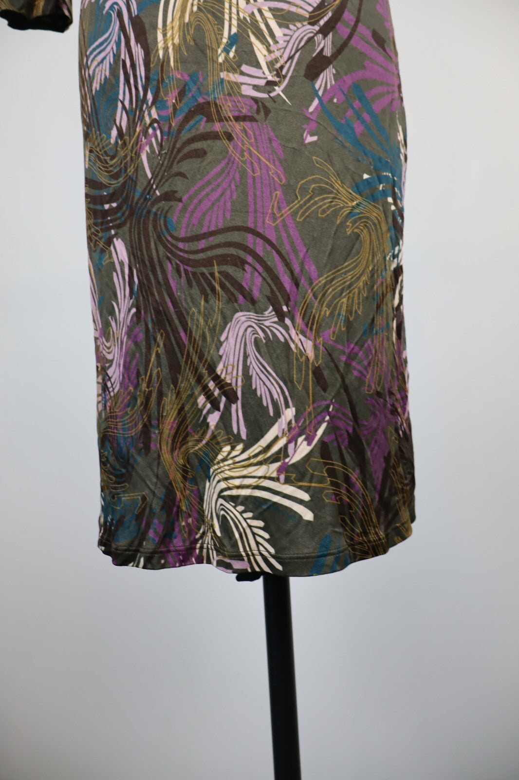 BLU BYBLOS VESTITO DONNA TG. 42 WOMAN CASUAL VINTAGE DRESS ABITO