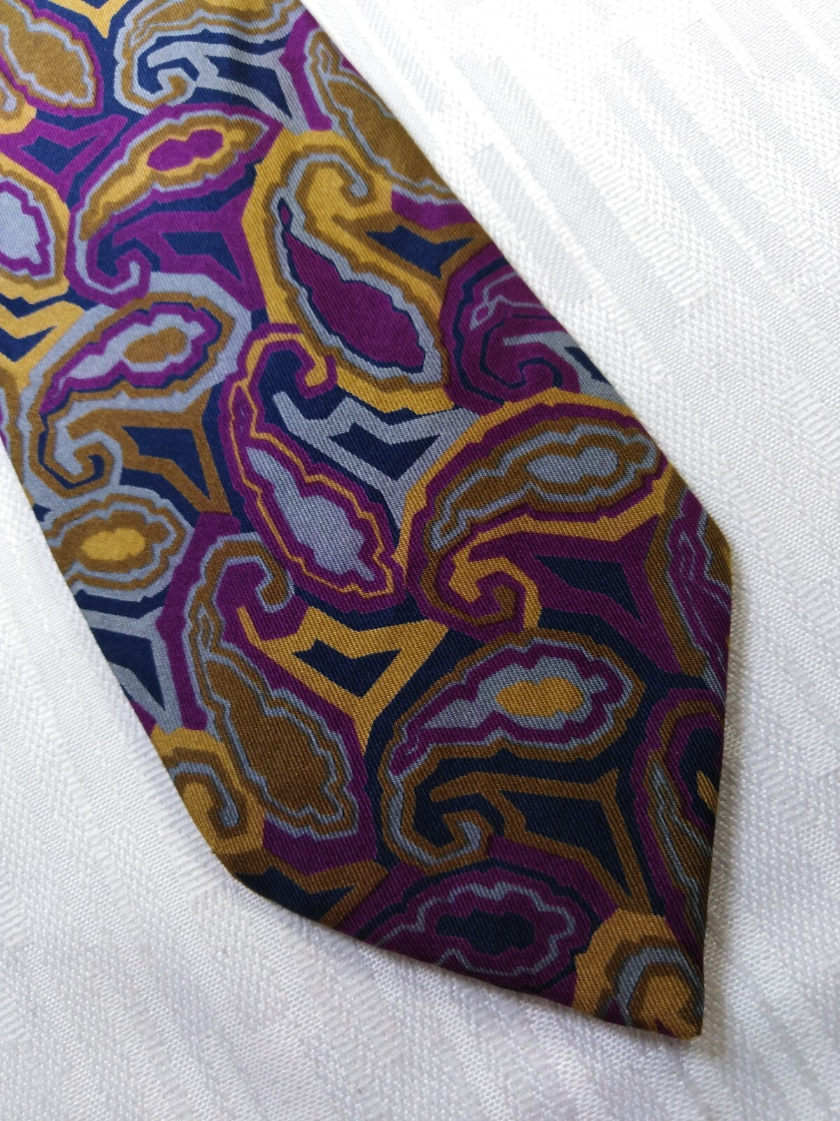 KRIZIA 100% SILK TIE SETA CRAVATTA NECKTIE MADE IN ITALY CLASSIC