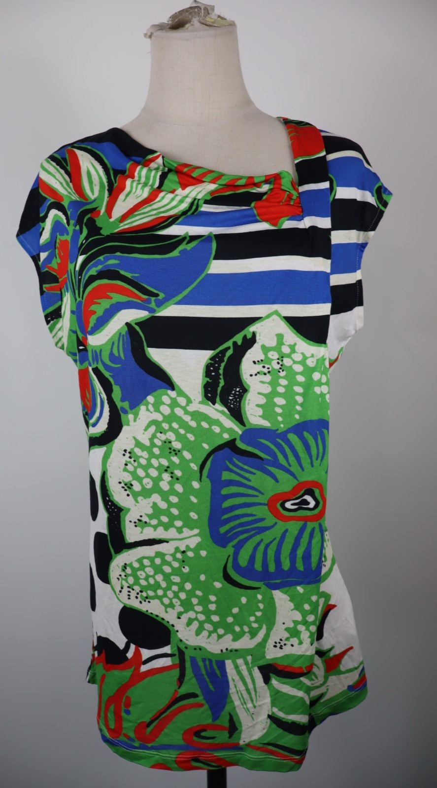 DESIGUAL MAGLIA BLUSA DONNA TG. XL WOMAN CASUAL VINTAGE T-SHIRT  CON TAG