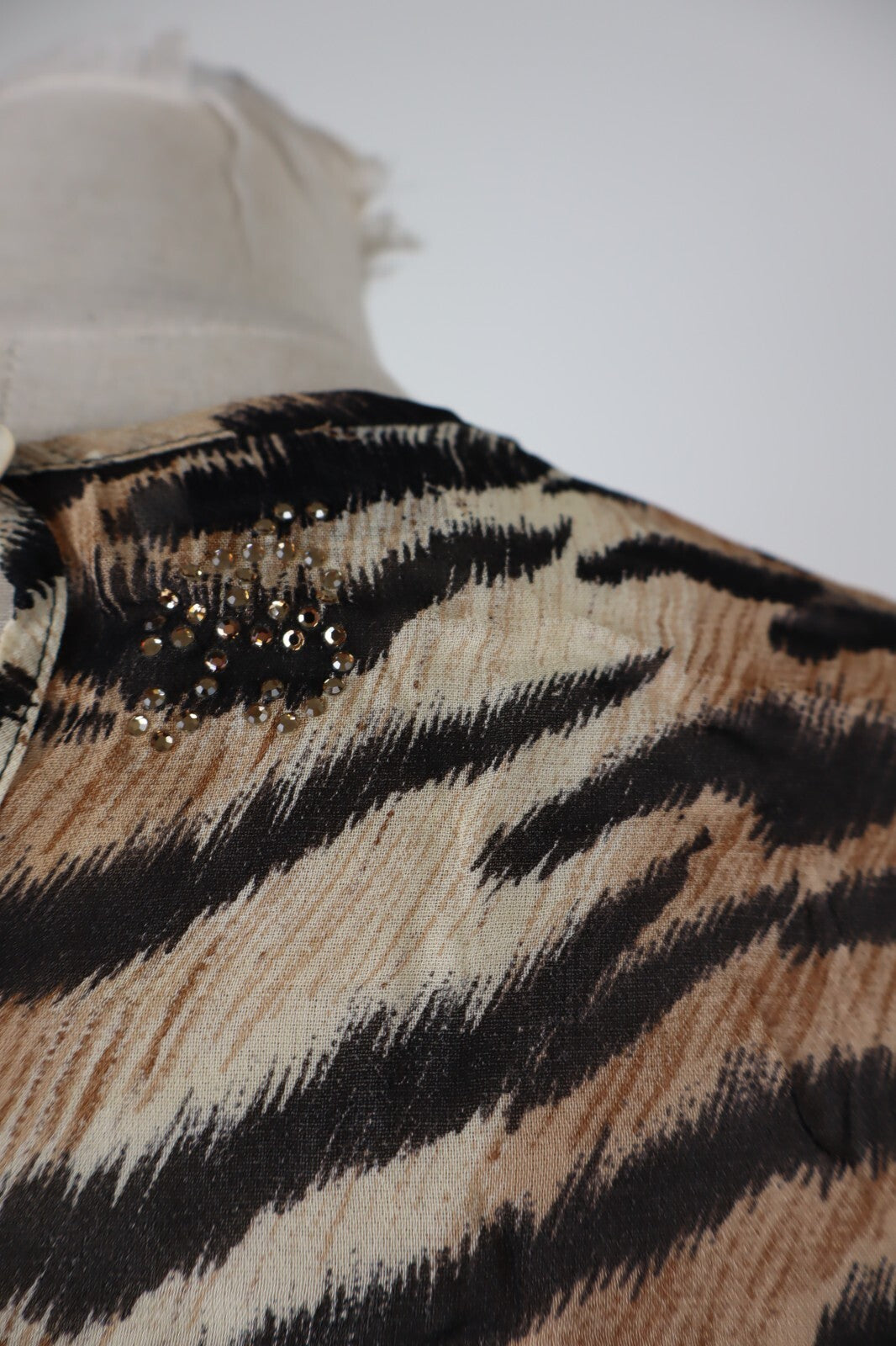 BLUMARINE MAGLIA DONNA TG. 42  WOMAN CASUAL VINTAGE T-SHIRT ITALY RAYON