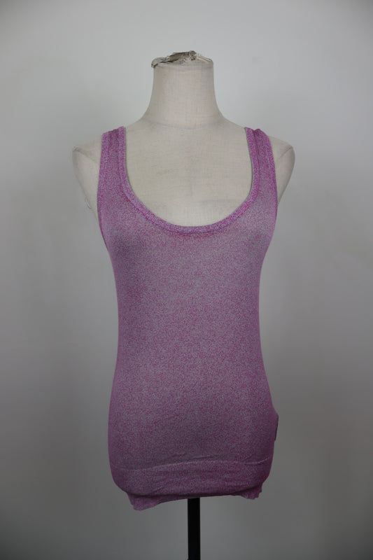 AJ ARMANI JEANS MAGLIA CANOTTA TOP DONNA TG S WOMAN CASUAL VINTAGE TOP T-SHIRT