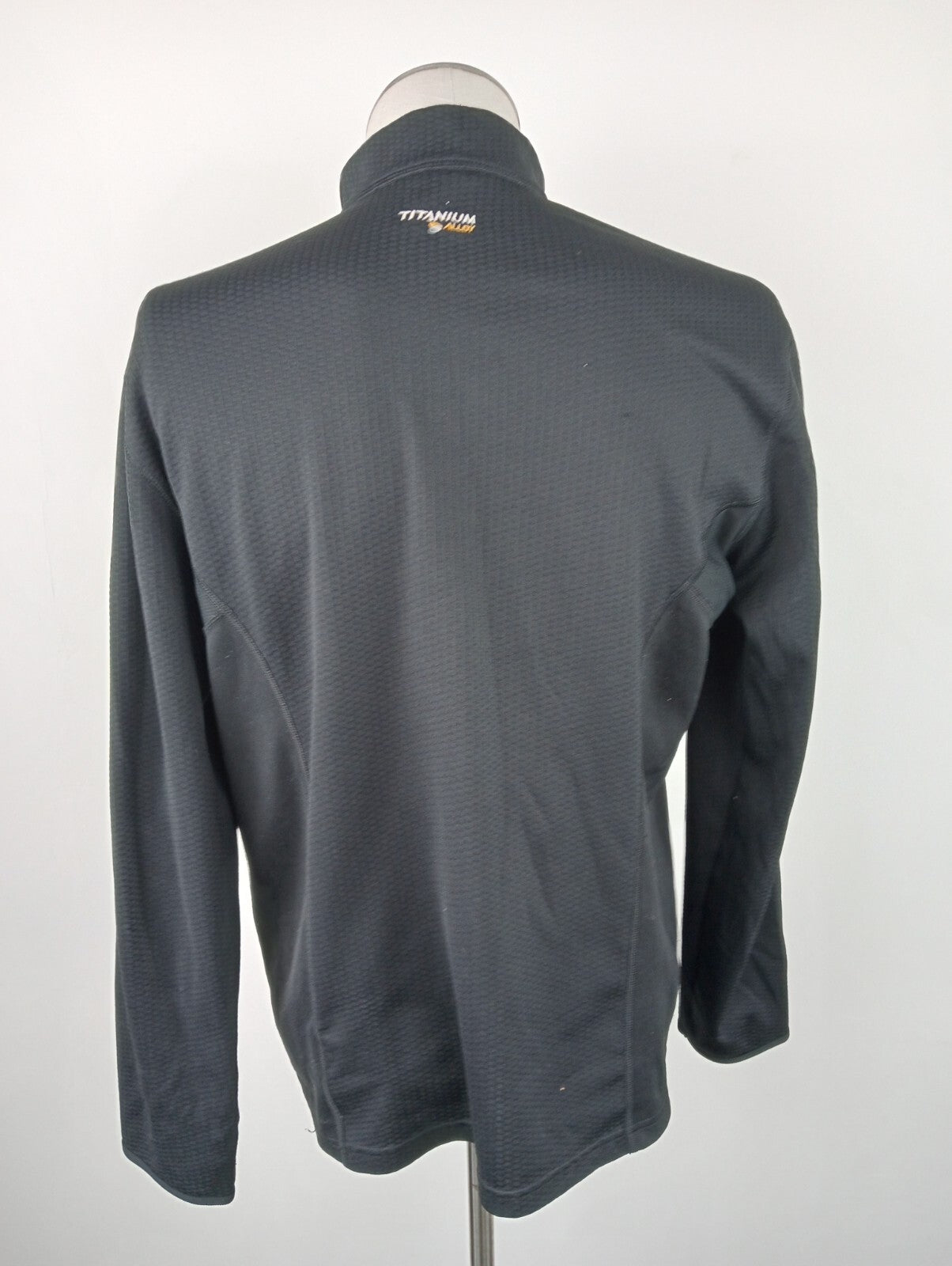 COLUMBIA TITANIUM  T-SHIRT MAGLIA CON ZIP UOMO MAN Tg M CASUAL VINTAGE