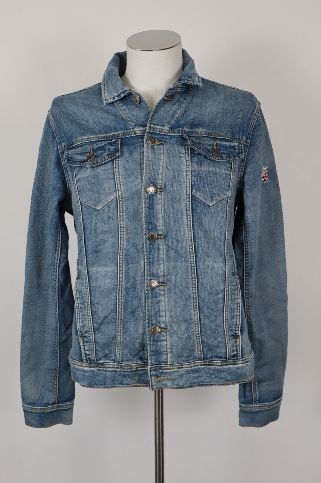 MARINA MILITARE GIUBBINO JEANS DENIM UOMO Tg M MAN CASUAL JACKET COTONE