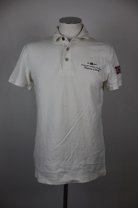 NAPAPIJRI MAGLIA POLO UOMO TG. L MAN T-SHIRT CASUAL VINTAGE COTONE COTTON