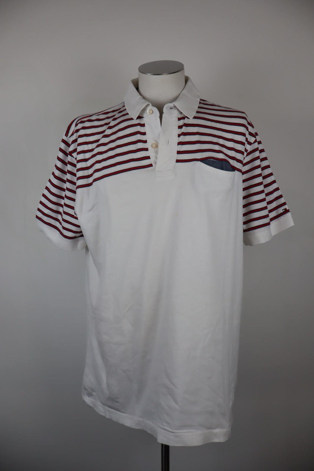 TOMMY HILFIGER MAGLIA POLO UOMO TG. XL MAN T-SHIRT CASUAL VINTAGE COTONE