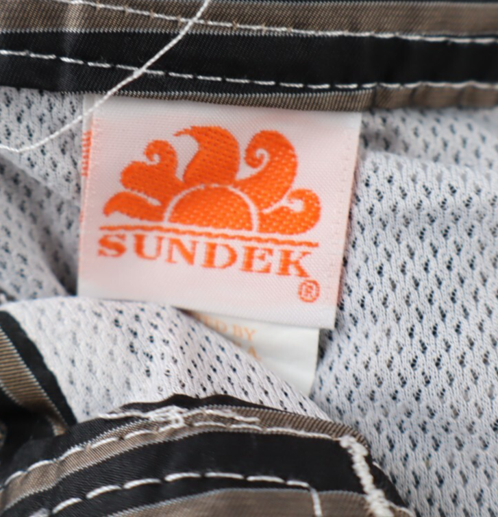 SUNDEK COSTUME PANTALONCINO MARE UOMO TG 31 MEN SWIMSUIT VINTAGE CASUAL