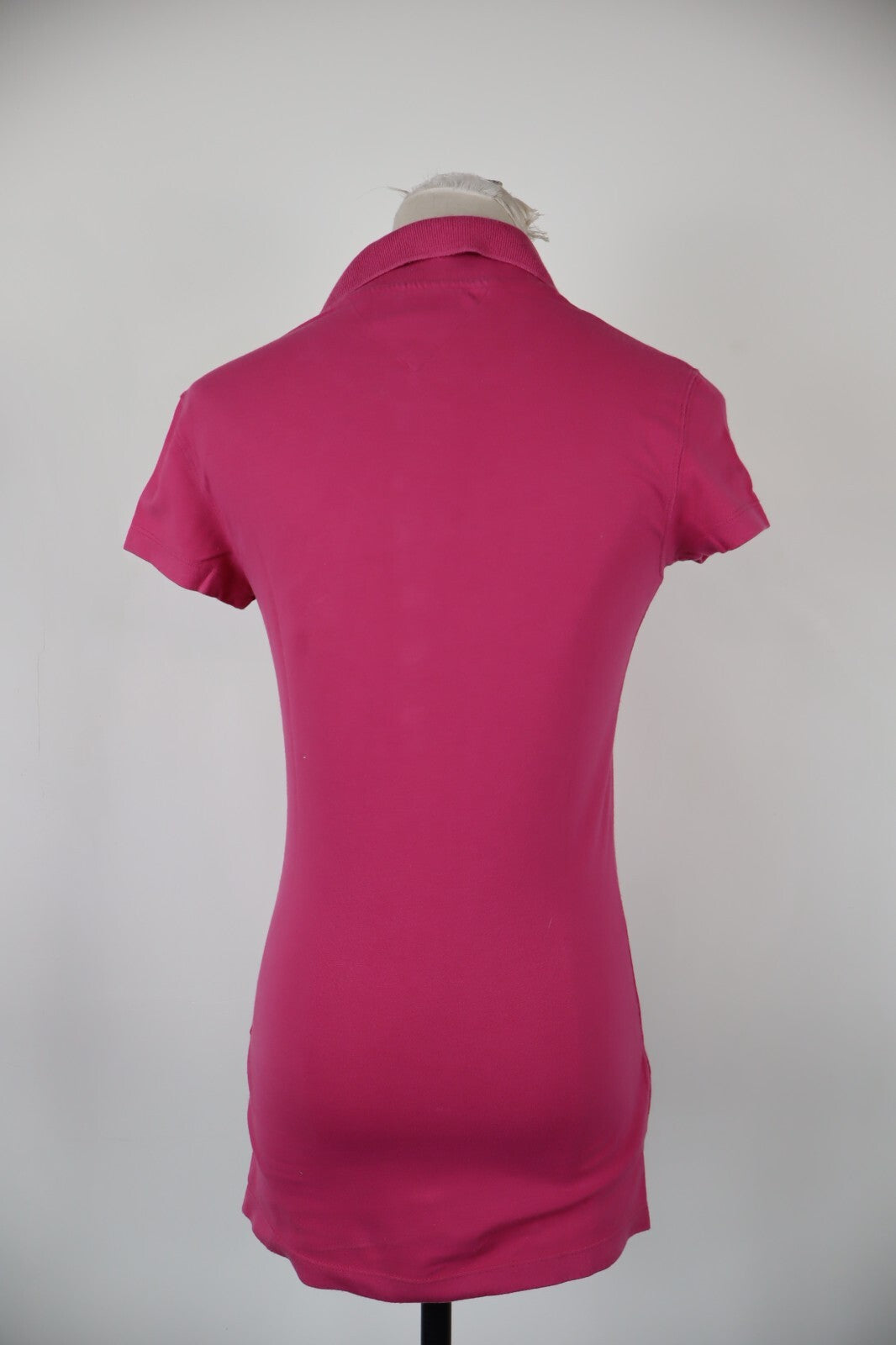 TOMMY HILFIGER MAGLIA POLO DONNA TG XS SLIM FIT WOMAN CASUAL VINTAGE TOP T-SHIRT