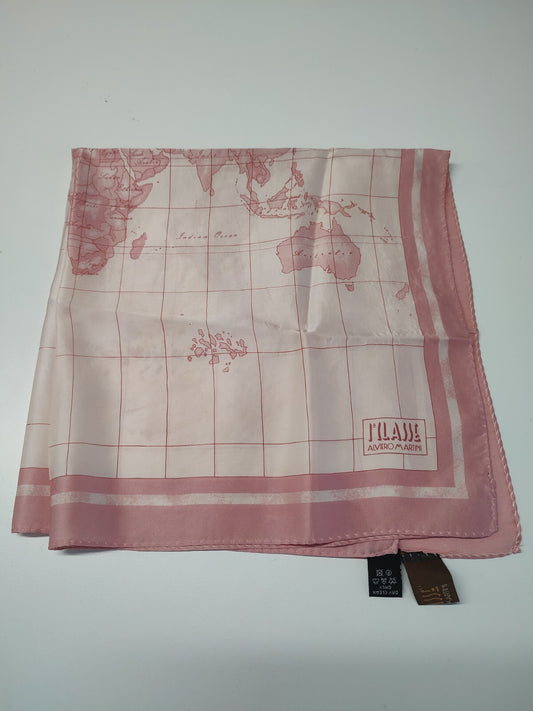 ALVIERO MARTINI 1 CLASSE FOULARD 100% SILK SETA SCARVES SCARF SQUARE MADE ITALY