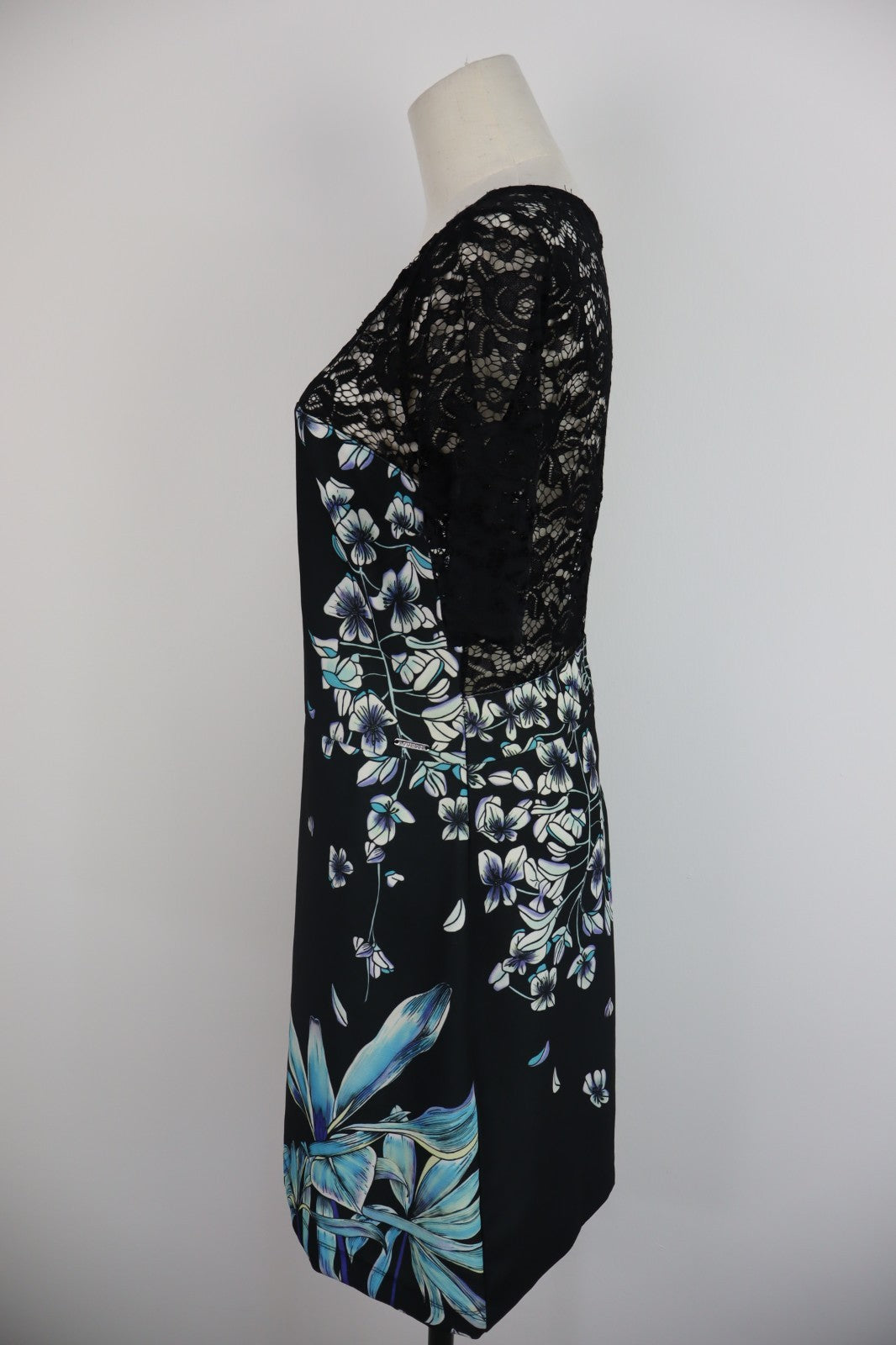 GUESS VESTITO DONNA TG. M WOMAN CASUAL VINTAGE DRESS ABITO FLOREALE CERNIERA