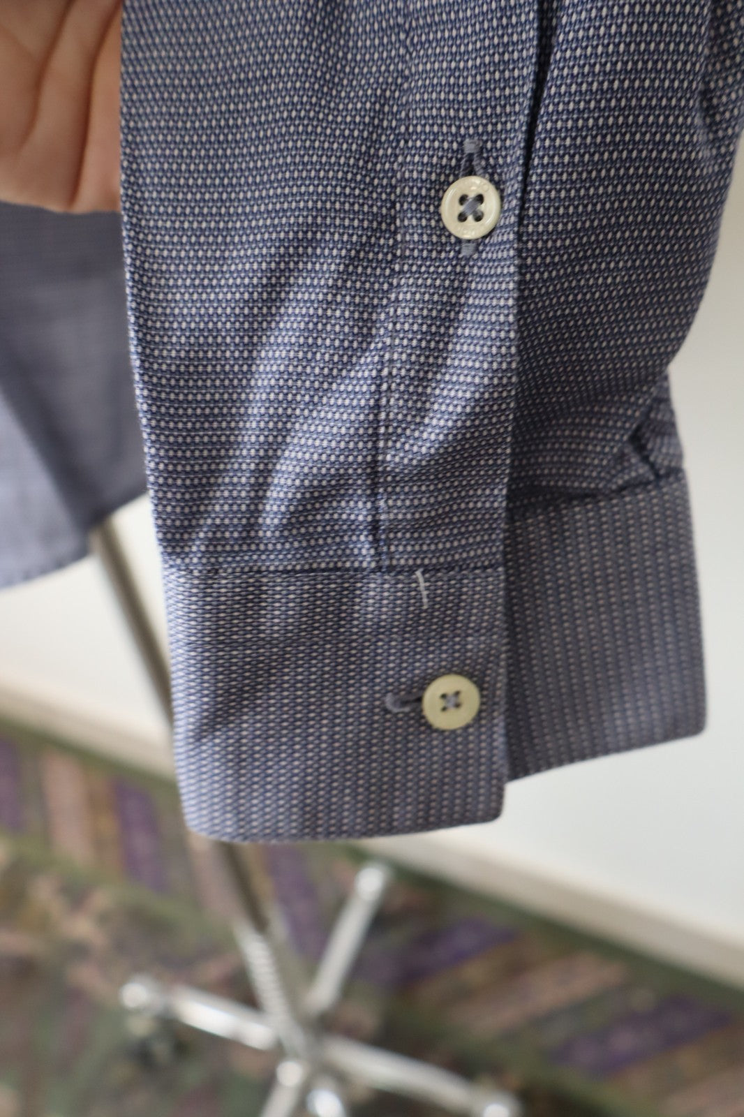 LIU JO CAMICIA COTONE UOMO TG. 40 MAN CASUAL VINTAGE SHIRT LOGO COTTON