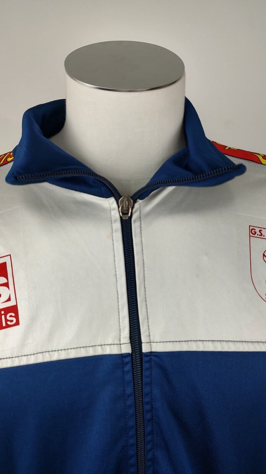 DEVI'S STRIANO GIACCA SPORT CALCIO UOMO Tg L MAN VINTAGE JACKET