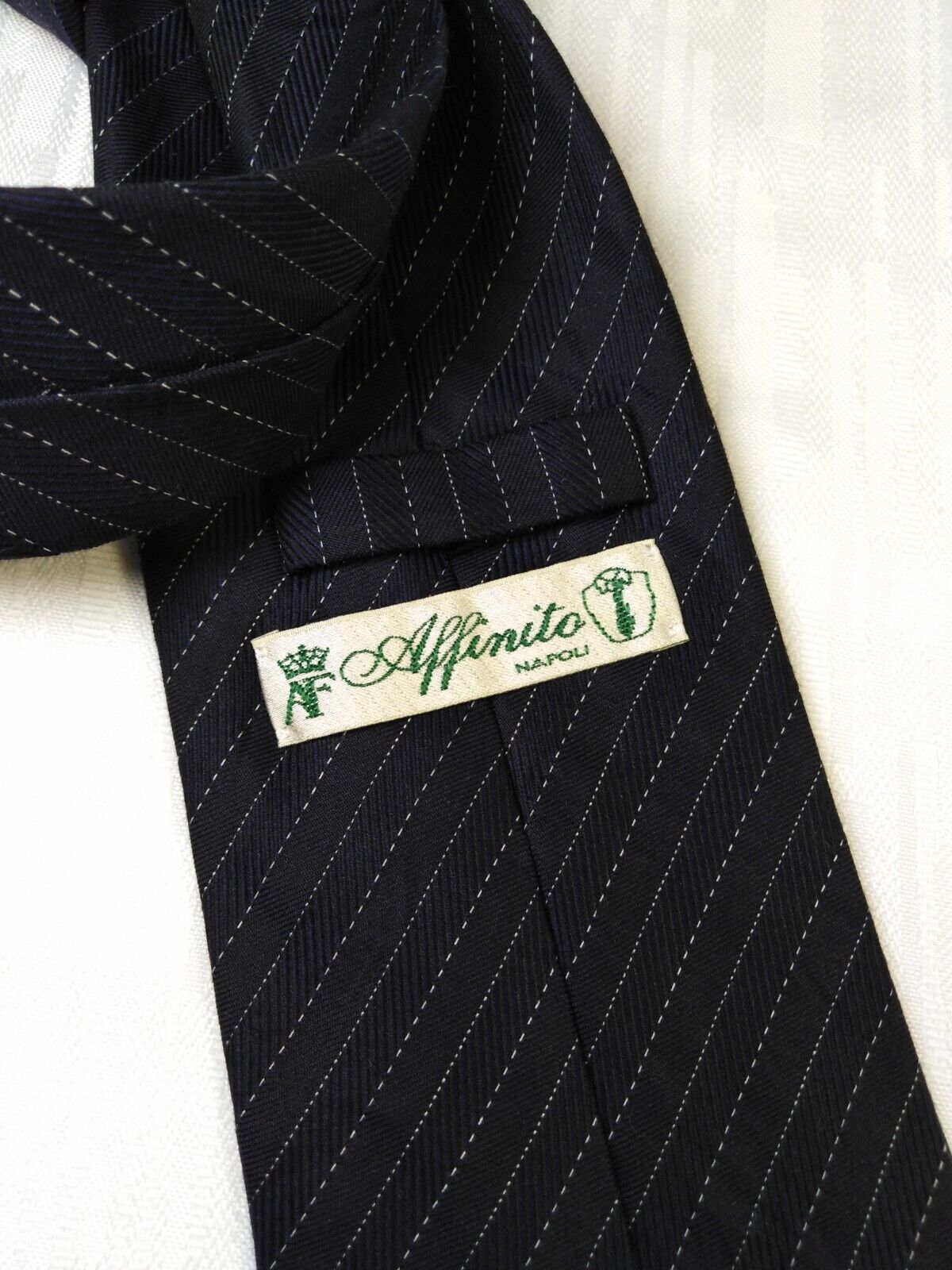 AFFINITO 100% COTONE COTTON TIE CRAVATTA NECKTIE ITALY VINTAGE CLASSIC