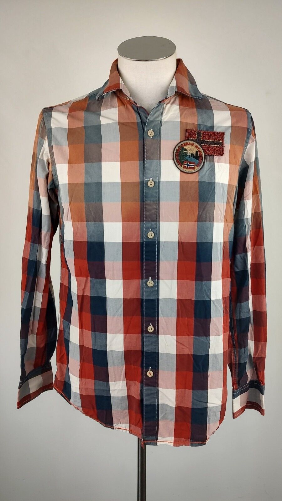 NAPAPIJRI SPORT CAMICIA SHIRT UOMO Tg S MAN VINTAGE CASUAL COTONE