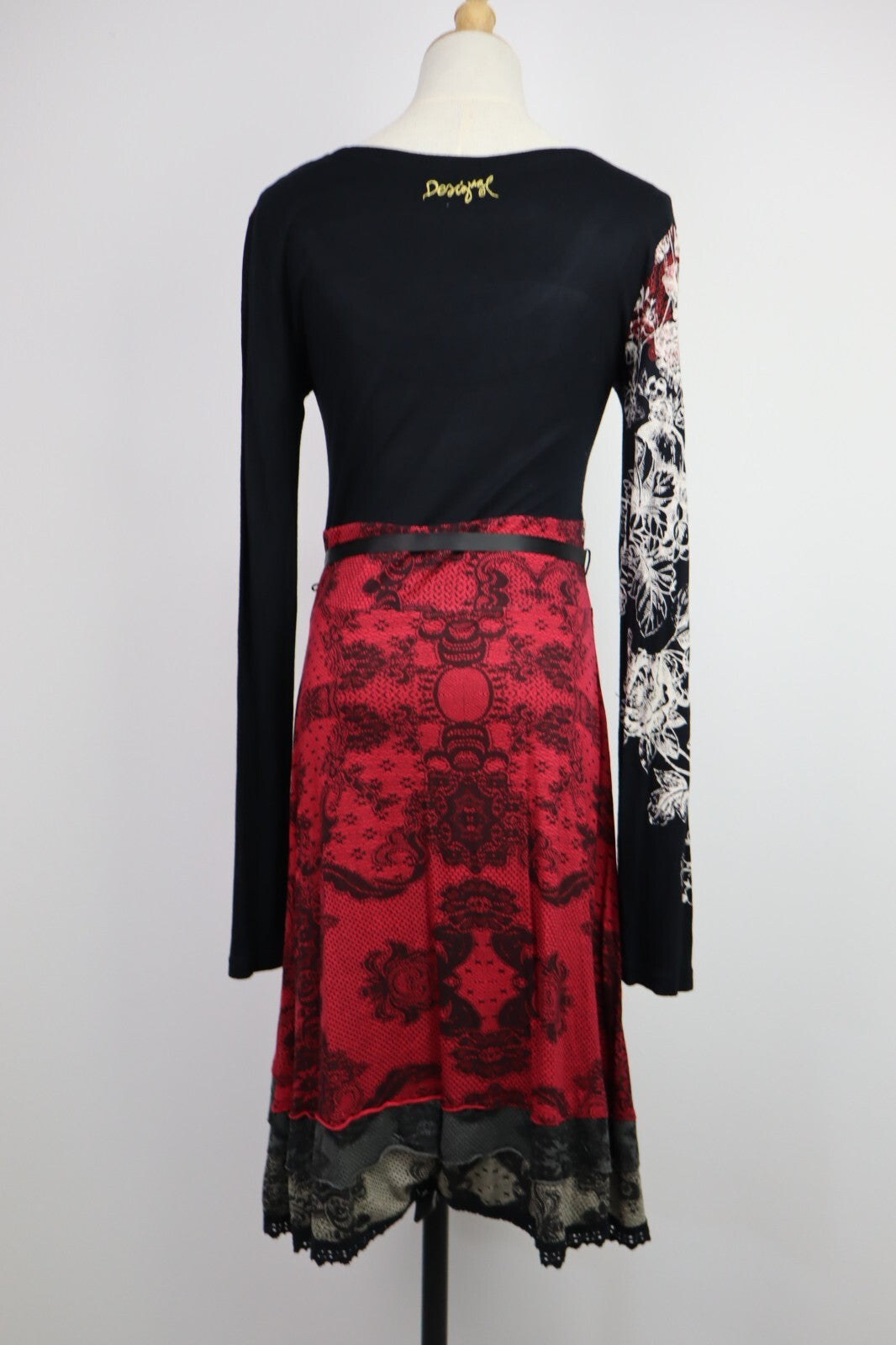 DESIGUAL VESTITO DONNA TG. L WOMAN CASUAL VINTAGE DRESS ABITO