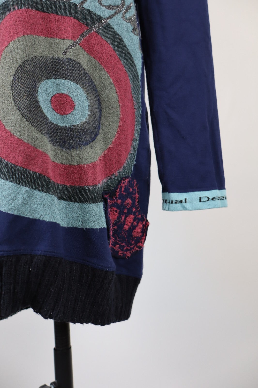 DESIGUAL VESTITO ABITO DONNA TG. XL WOMAN CASUAL VINTAGE DRESS COTONE