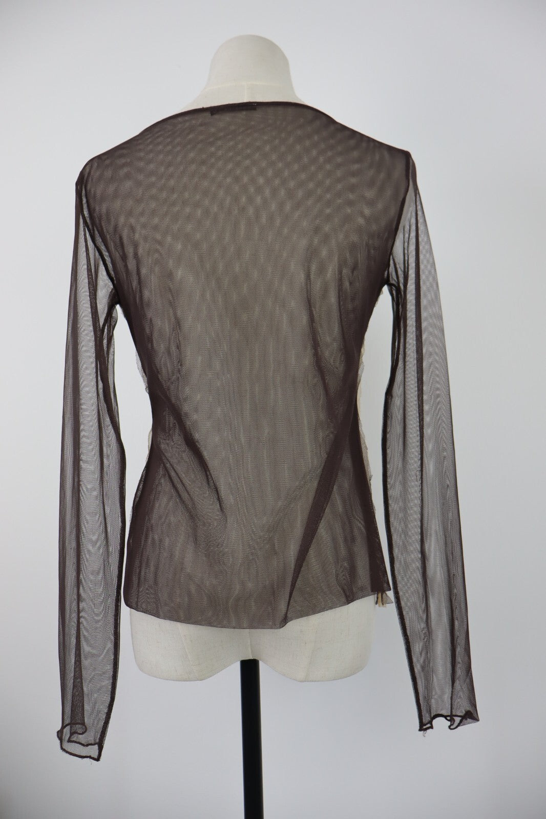 MARELLA MAGLIA DONNA TG. M WOMAN CASUAL VINTAGE T-SHIRT TOP TRASPARENTE