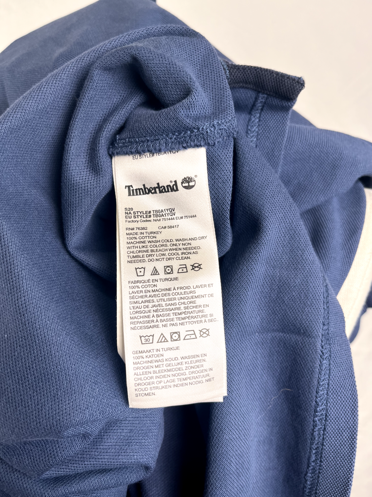 TIMBERLAND POLO MAGLIA COTONE UOMO TG. M MAN POLO SHIRT CASUAL VINTAGE COTTON