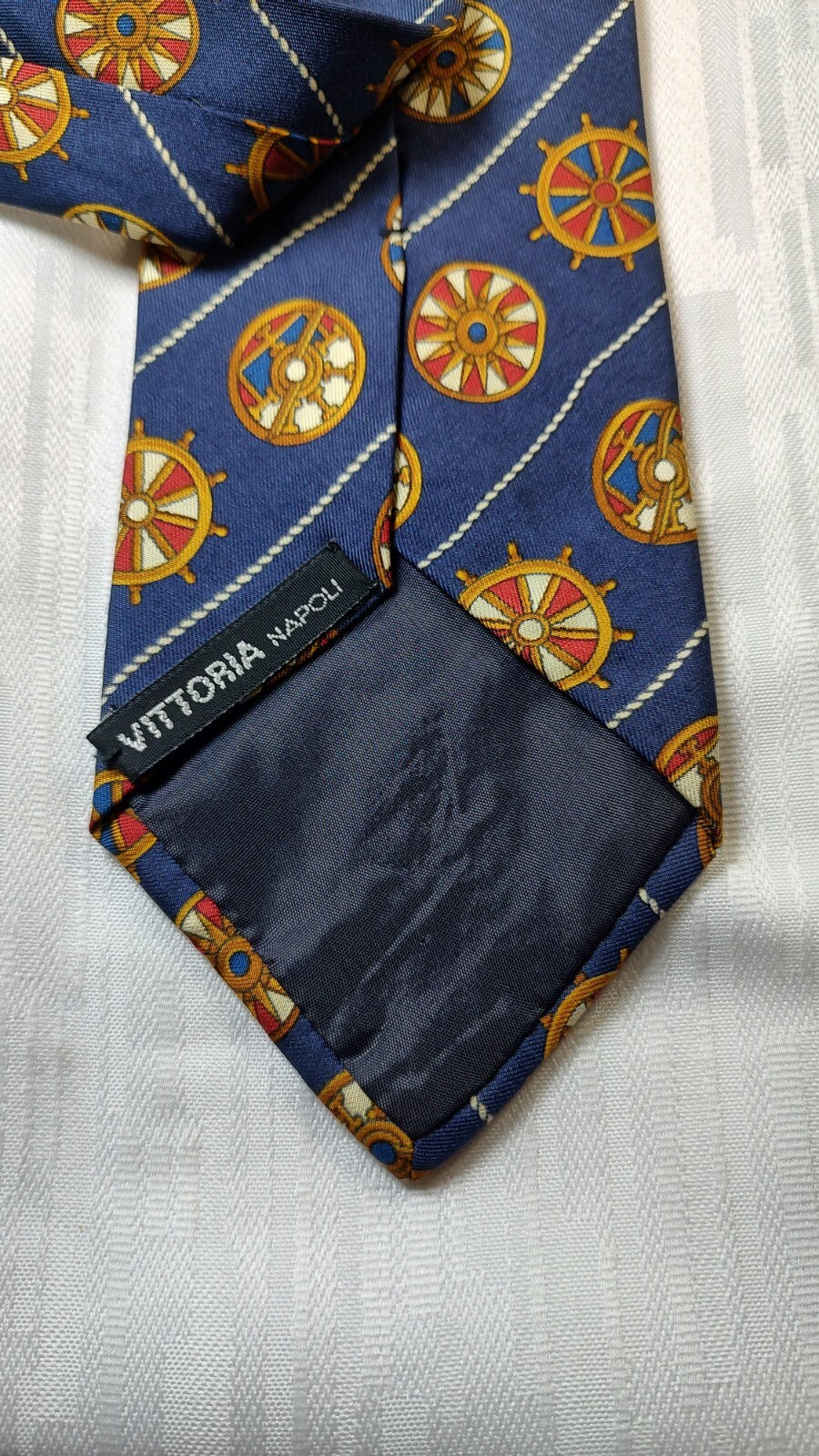 VITTORIA NAPOLI 100% SILK TIE SETA CRAVATTA NECKTIE MADE IN ITALY