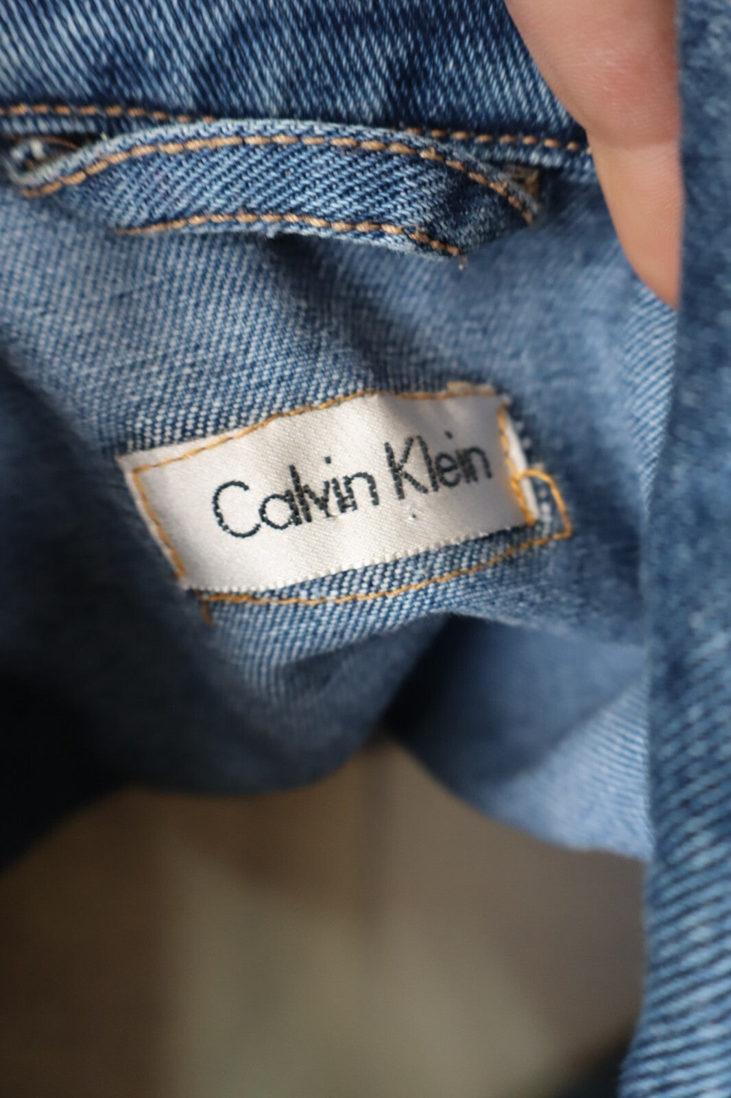 CALVIN KLEIN JEANS GIUBBINO DENIM COTONE UOMO Tg 3XL MAN CASUAL VINTAGE JACKET