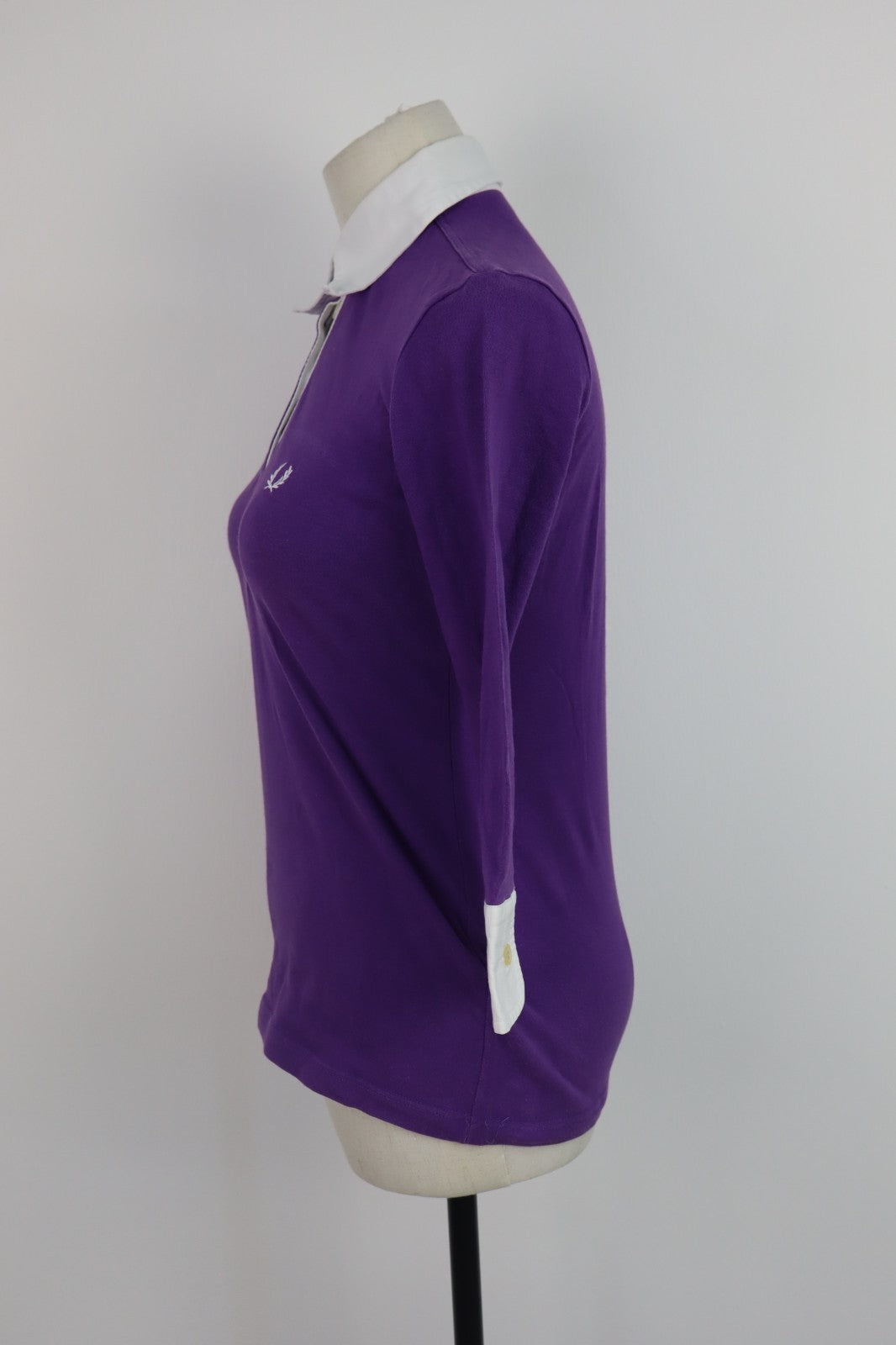 FRED PERRY POLO MAGLIA DONNA COTONE TG. M WOMAN COTTON SHIRT CASUAL VINTAGE