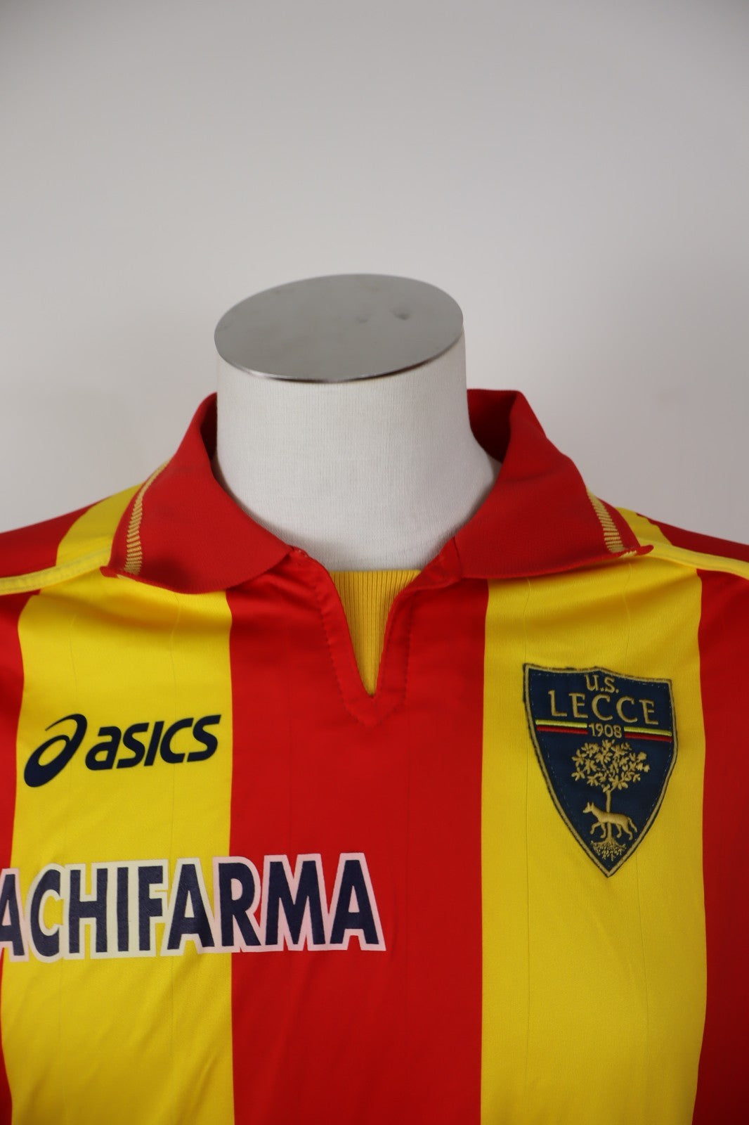 ASICS LECCE nr. 7 MAGLIA CALCIO UOMO Tg XL SOCCER JERSEY SPORT VINTAGE 09/10