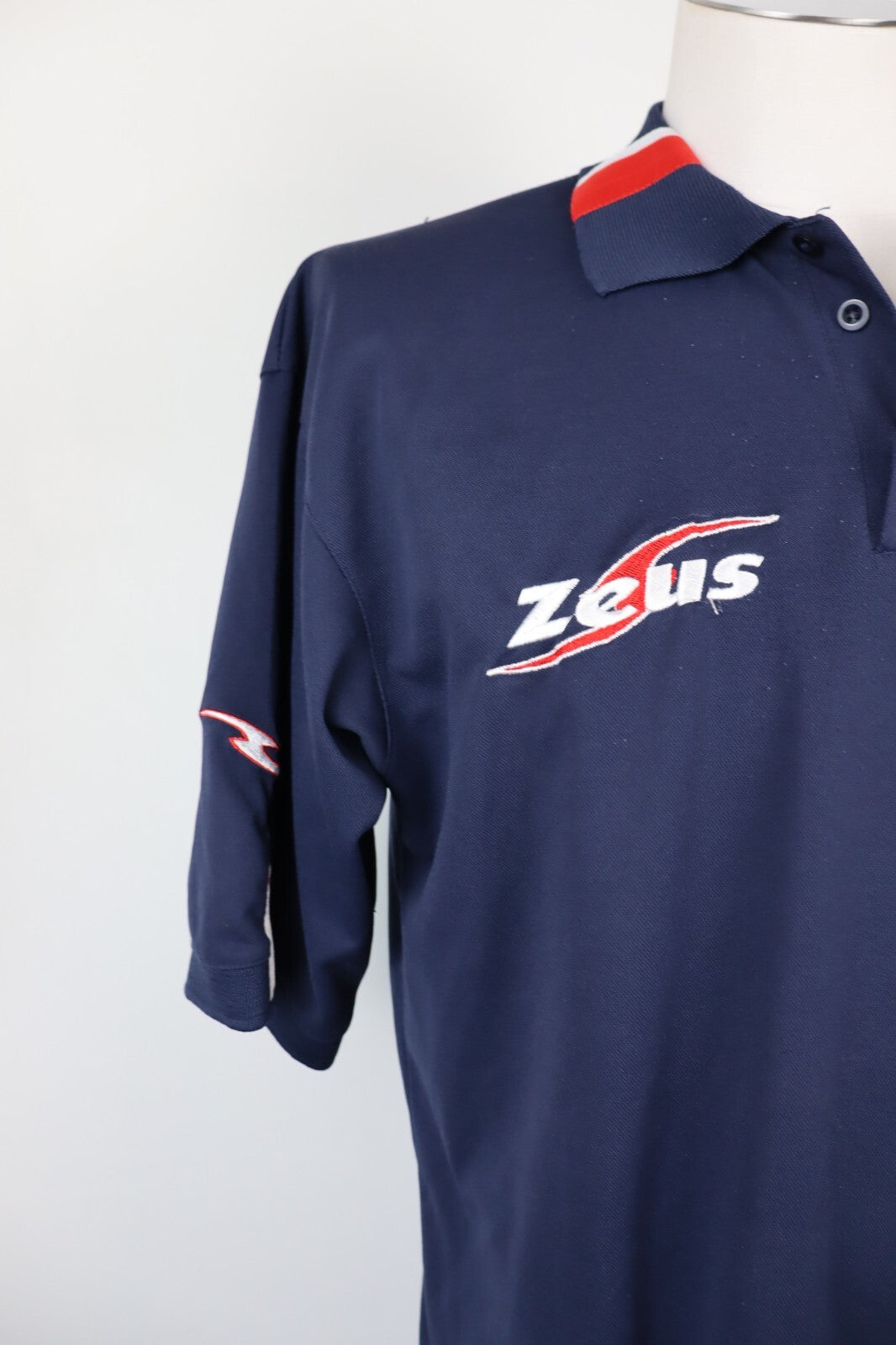 ZEUS CASERTA N 24 MAGLIA POLO CALCIO TRIKOT UOMO Tg XL SOCCER JERSEY SHIRT SPORT