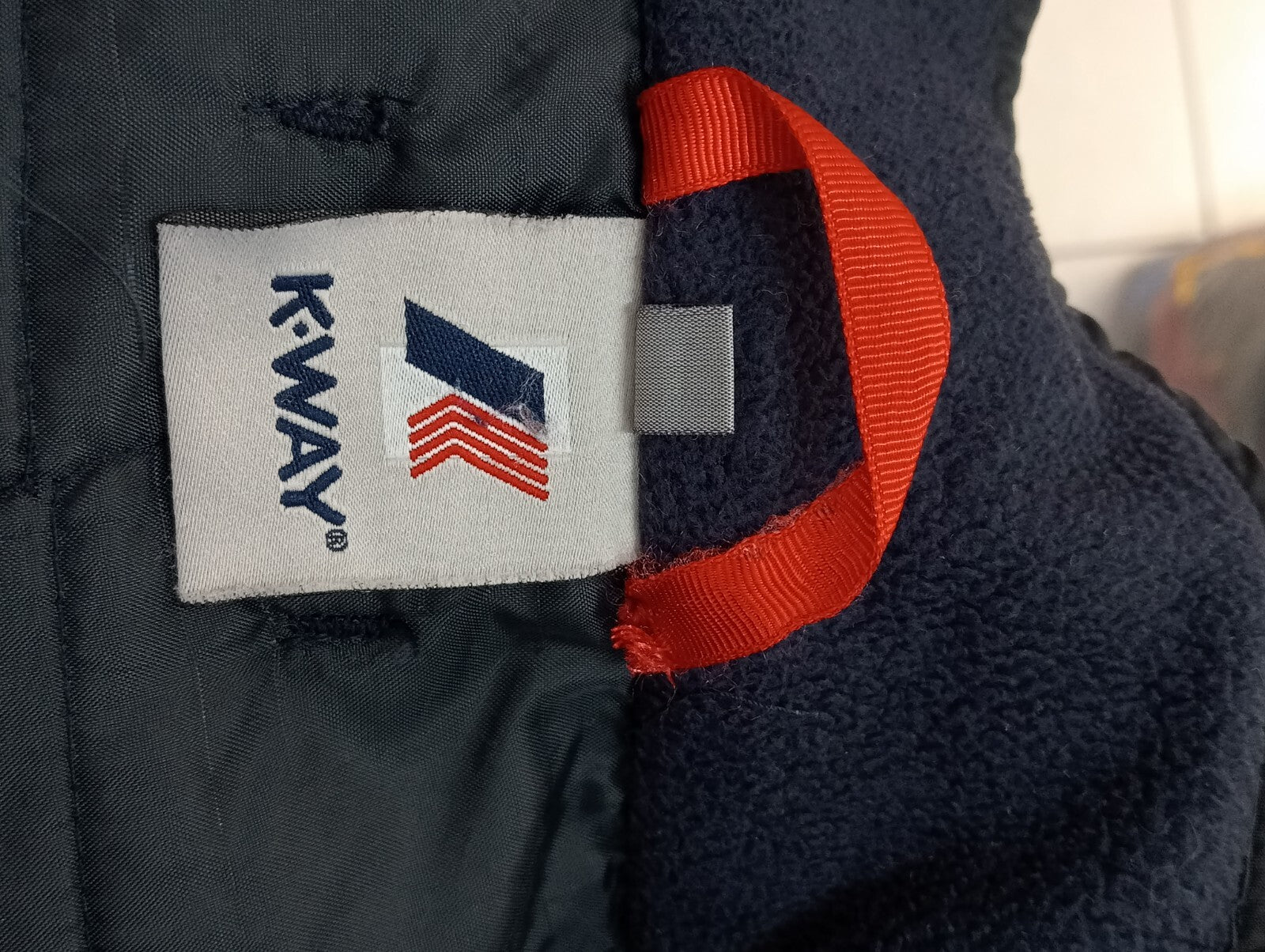 K.WAY GIUBBINO IMBOTTITO NEVE SCII GIACCA UOMO Tg L MAN JACKET VINTAGE