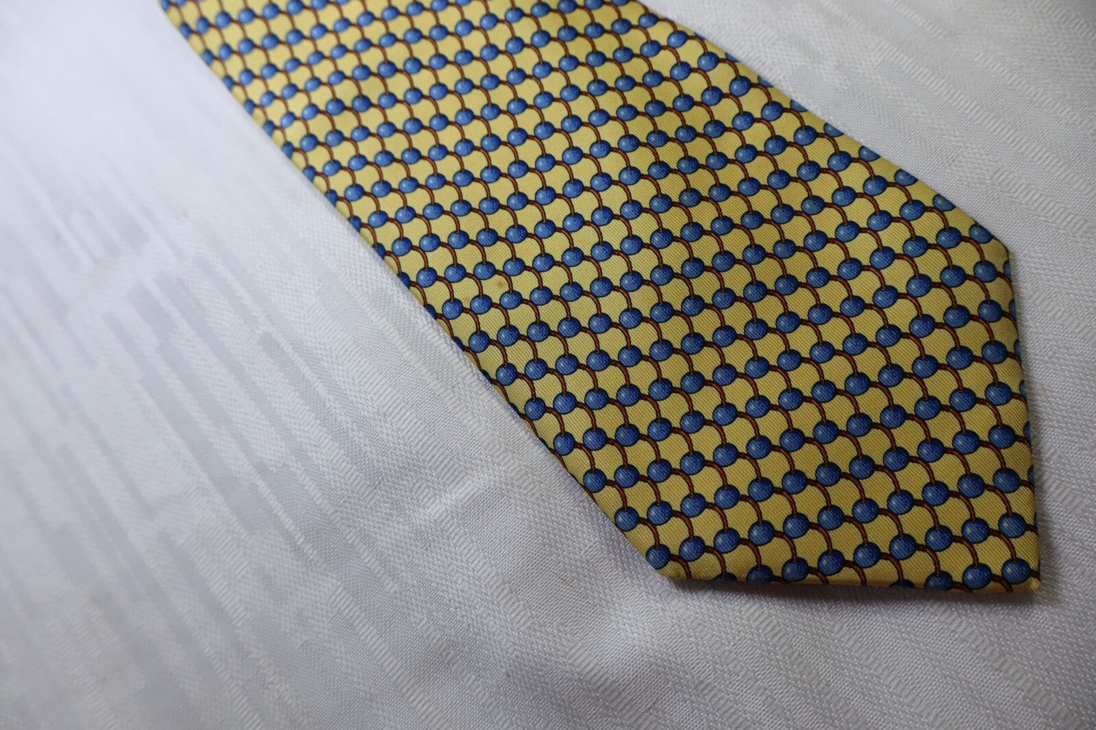 LES COPAINS 100% SILK TIE SETA CRAVATTA NECKTIE MADE IN ITALY CLASSIC