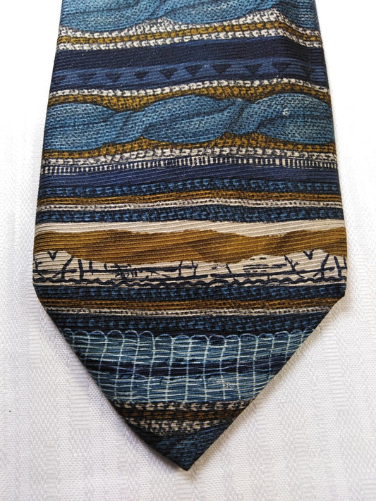 LUIGI PANZA NAPOLI 100%  SILK TIE SETA CRAVATTA NECKTIE MADE IN ITALY CLASSIC