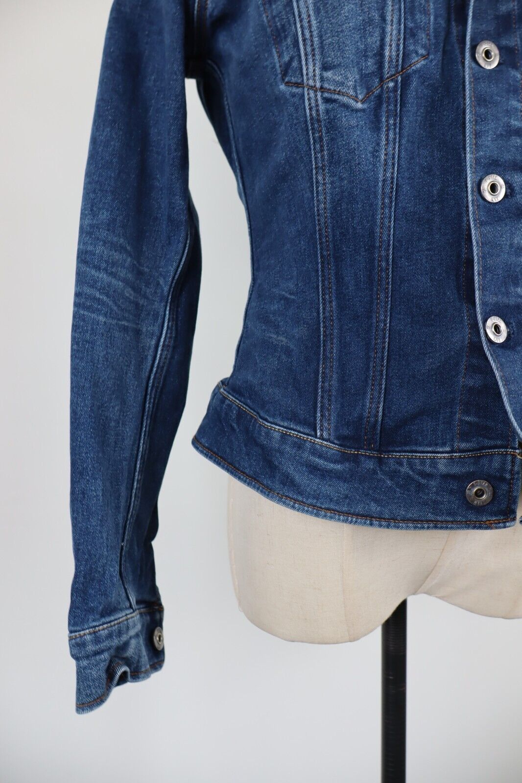 G-STAR JEANS GIUBBINO DONNA M WOMAN CASUAL JACKET COTONE COTTON DENIM VINTAGE