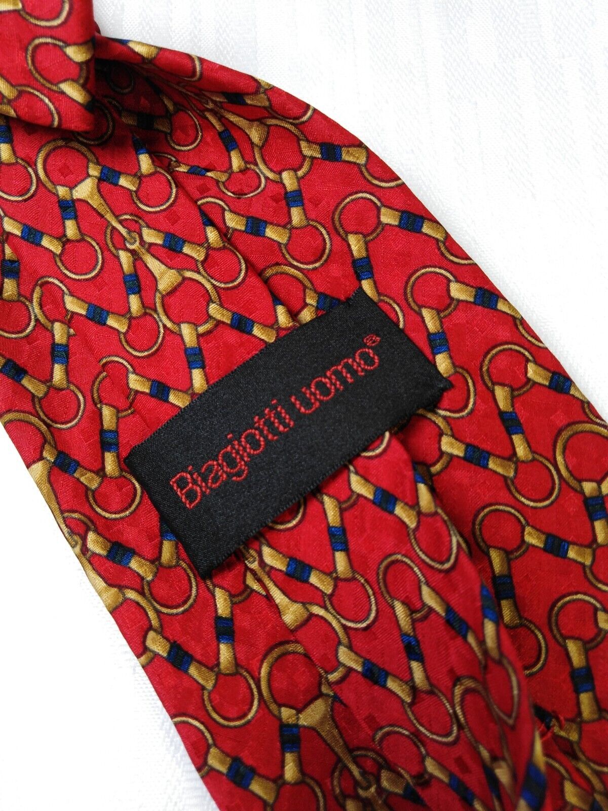 LAURA BIAGIOTTI 100%  SILK TIE SETA CRAVATTA NECKTIE MADE IN ITALY