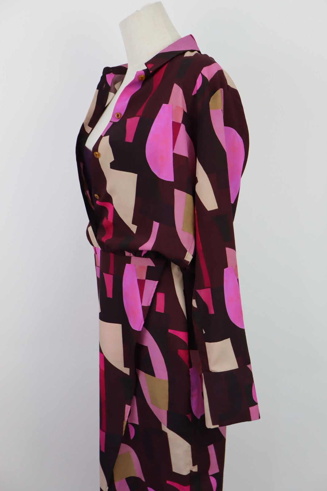 MARELLA VESTITO ABITO DONNA TG. 42 WOMAN CASUAL VINTAGE DRESS STILE CAMICIA