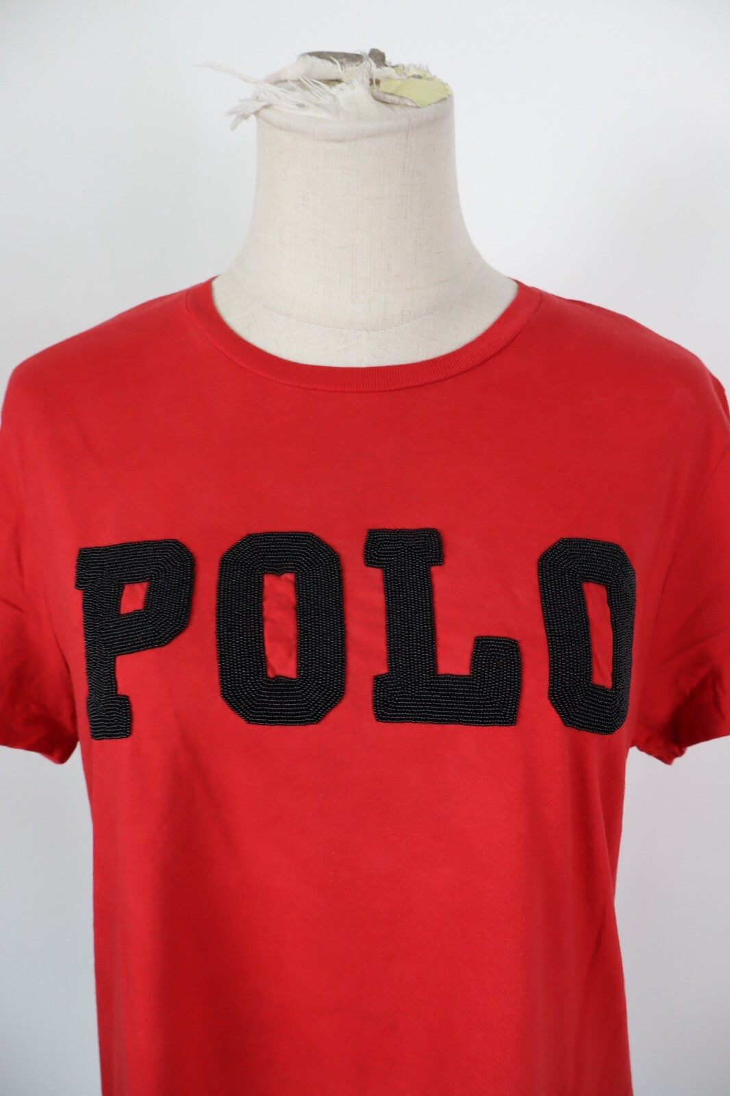 RALPH LAUREN MAGLIA DONNA TG L WOMAN CASUAL VINTAGE TOP T-SHIRT COTONE