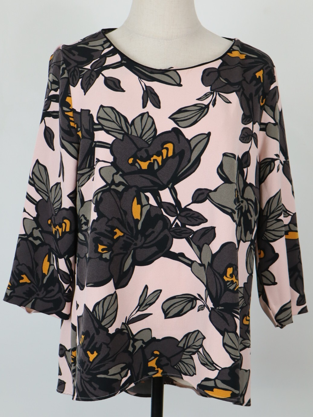 EMME MARELLA CAMICIA  BLUSA DONNA TG. 46 WOMAN SHIRT CASUAL VINTAGE FLOREALE