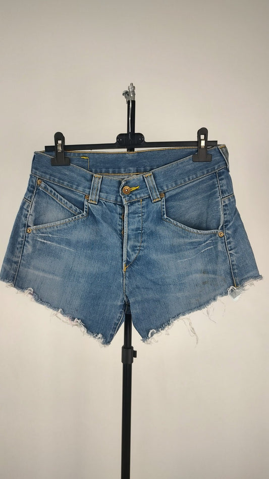LEVI'S PANTALONCINO DENIM JEANS DONNA TG W29 WOMAN VINTAGE SHORTS
