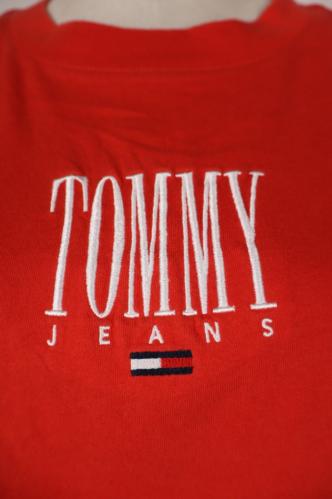HILFIGER TOMMY JEANS MAGLIA DONNA TG. XS WOMAN CASUAL VINTAGE T-SHIRT TOP COTONE