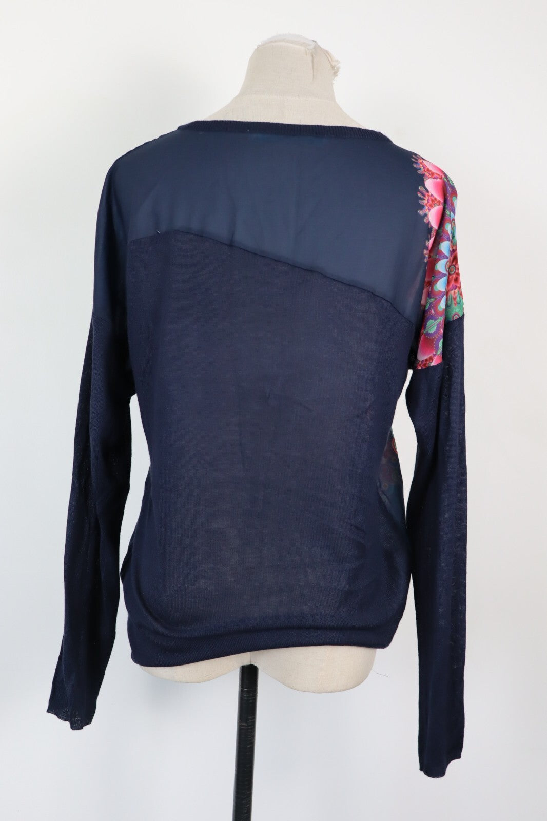 DESIGUAL MAGLIA DONNA TG. S WOMAN CASUAL VINTAGE T-SHIRT TOP