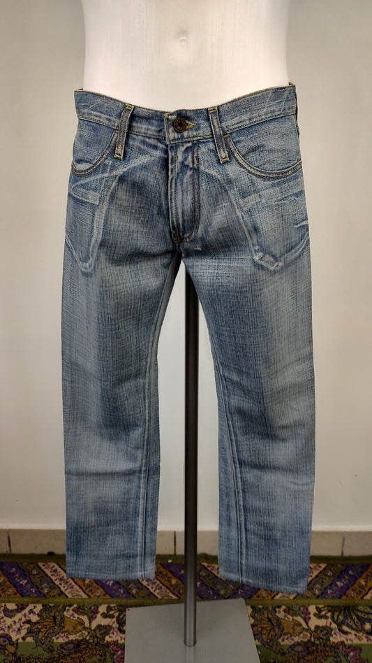 ENERGIE JEANS PANTALONE UOMO CASUAL TG W29 MAN VINTAGE PANTS DENIM