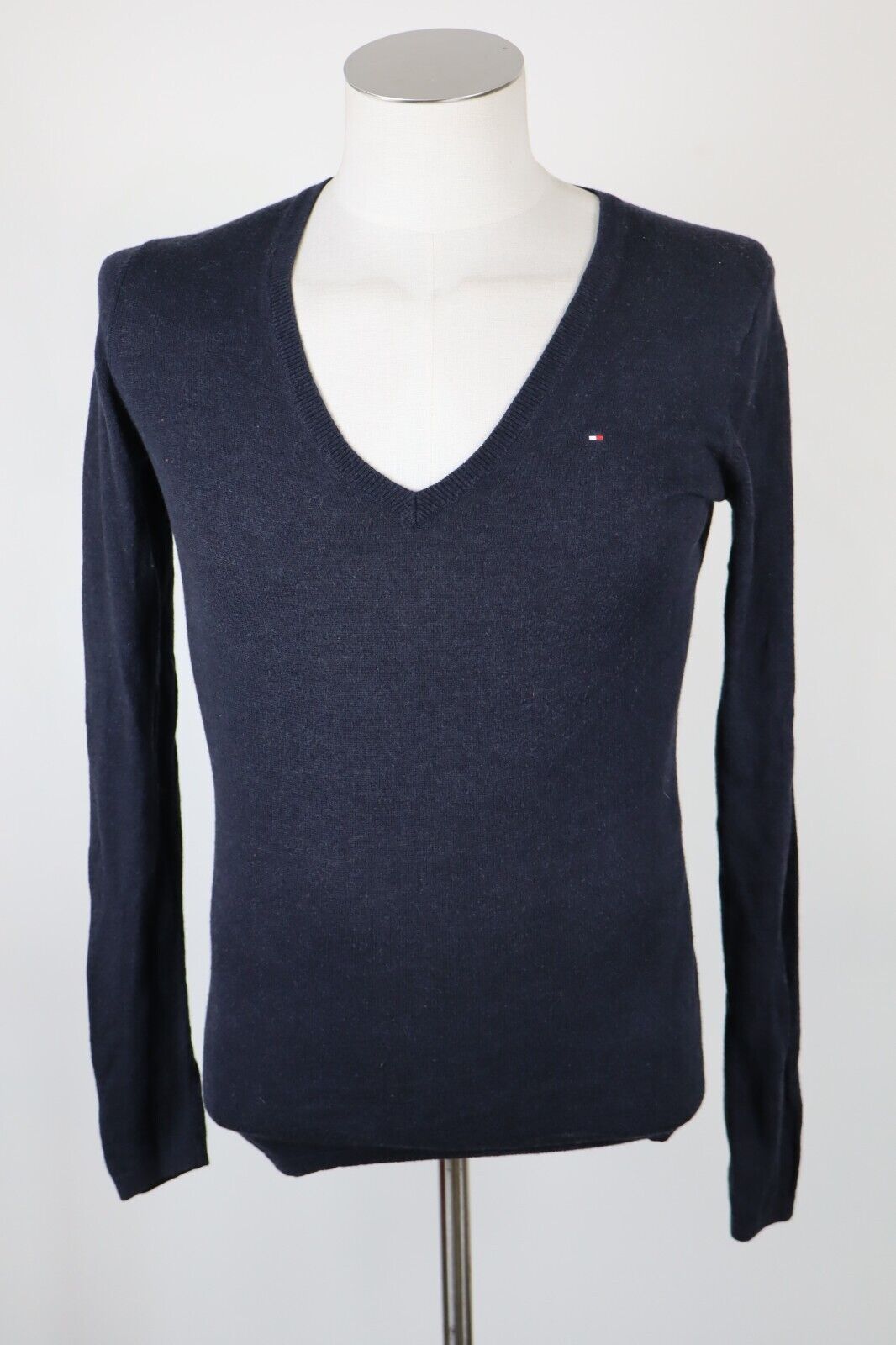 TOMMY HILFIGER MAGLIONE COTONE LANA VINTAGE UOMO Tg. S SWEATER MAN CASUAL