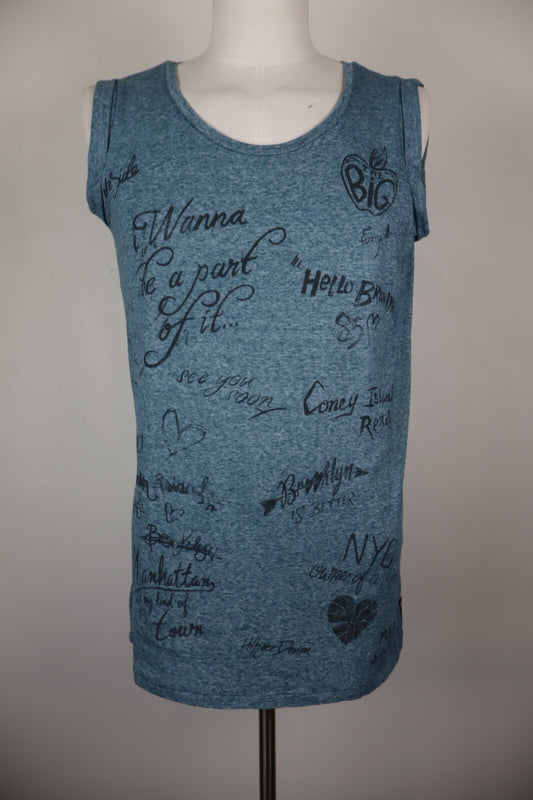 TOMMY HILFIGER MAGLIA SMANICATA UOMO TG L MAN T-SHIRT CASUAL VINTAGE COTONE