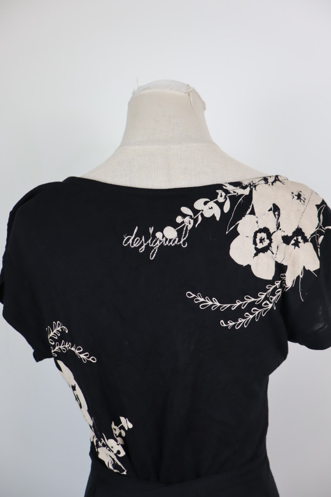 DESIGUAL VESTITO DONNA TG. S WOMAN CASUAL VINTAGE DRESS ABITO VISCOSA