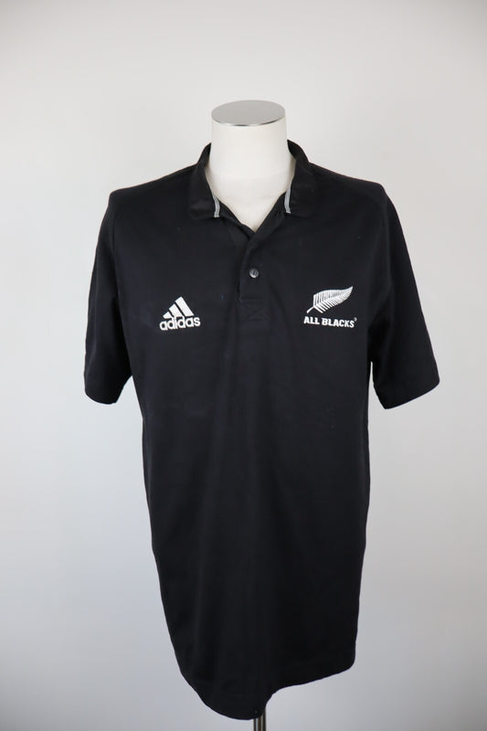 ADIDAS ALL BLACKS MAGLIA POLO RUGBY UOMO TG. XL MAN T-SHIRT CASUAL VINTAGE